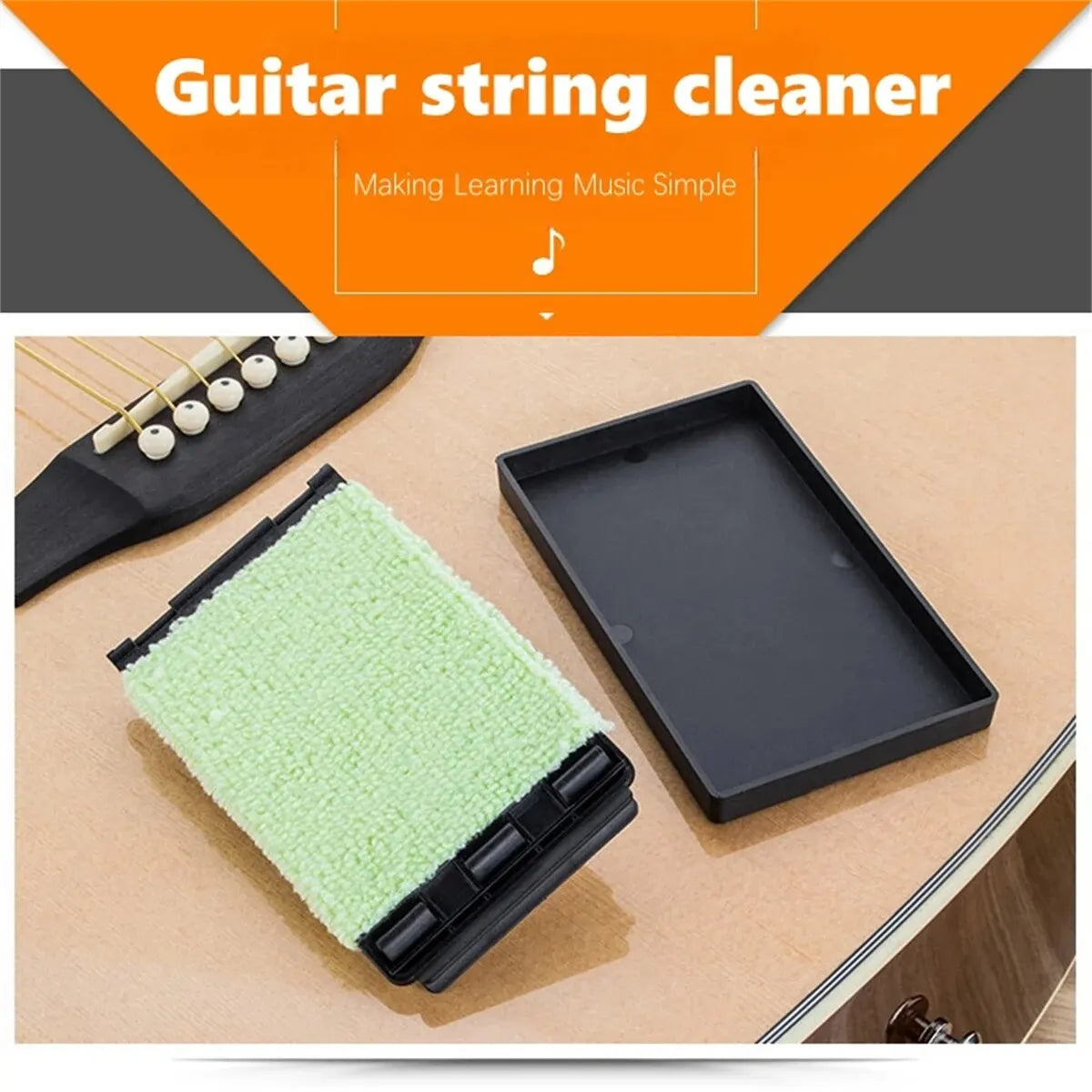 Miwayer Guitar String Cleaner Clean Fretboard Cloth Tool for Maintenance and Care of Violin, Bass, Ukulele, Electric Guitars Beauty World Shop