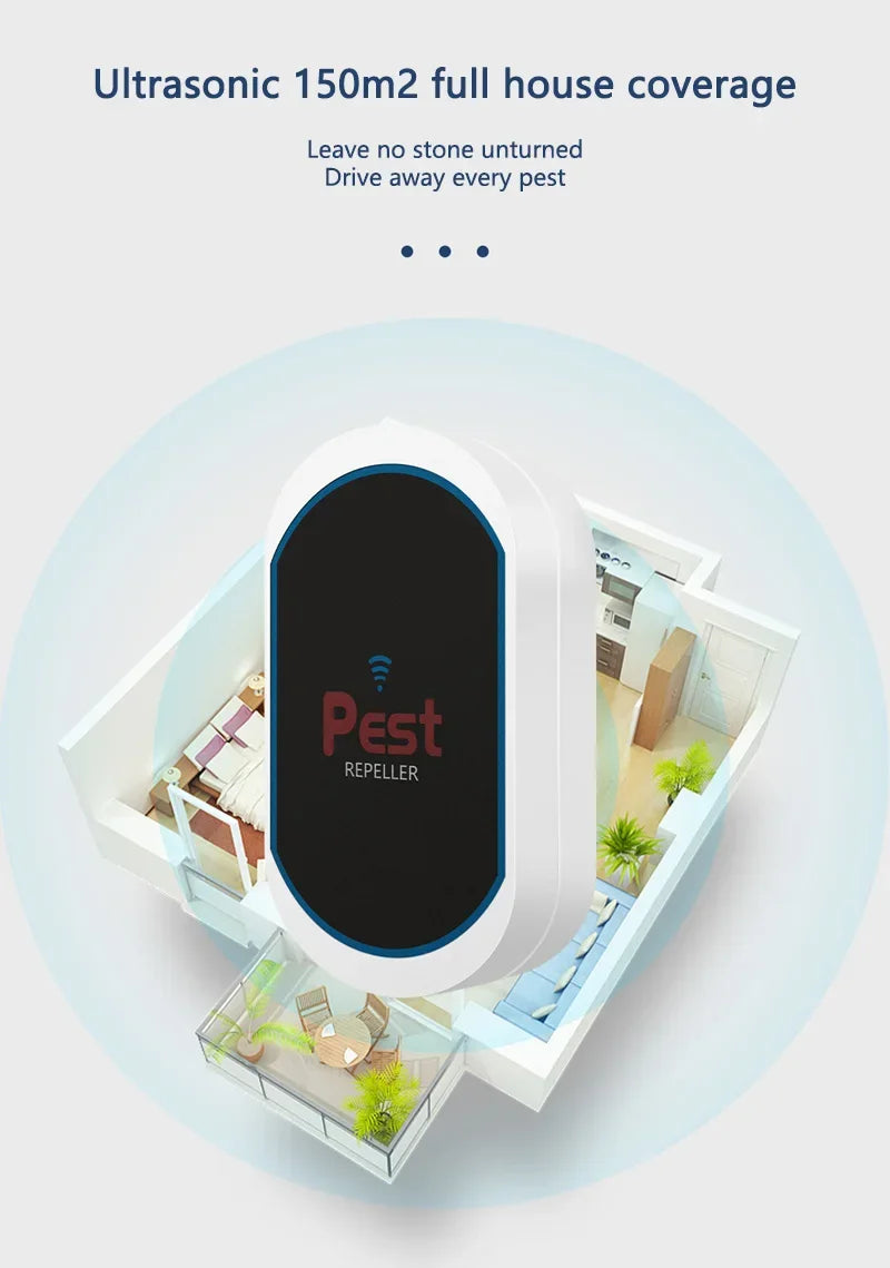 Ultrasonic Electronic Insect Repellent And Mouse Repellent Household Insect Repellent Mini Silent Safe Plug Electric 2026 New Beauty World Shop