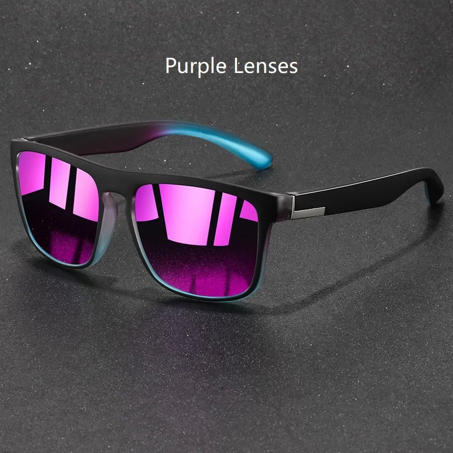 Fashion Vintage Square Sunglasses Men Women Fishing Driving Man Luxury Brand Designer Sun Glasses Anti-Glare Retro Eyewear Beauty World Shop