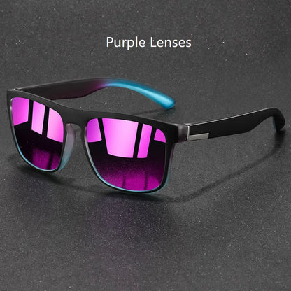 Fashion Vintage Square Sunglasses Men Women Fishing Driving Man Luxury Brand Designer Sun Glasses Anti-Glare Retro Eyewear Beauty World Shop