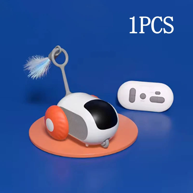 Electric cat toy remote control sports car self entertainment toy suitable for cats indoor interactive intelligent sports car