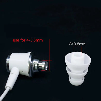 Three layers Silicone In-Ear Earphone Headset Earbud Bud Tips Earbuds eartips Earplug 6pcs/3pair