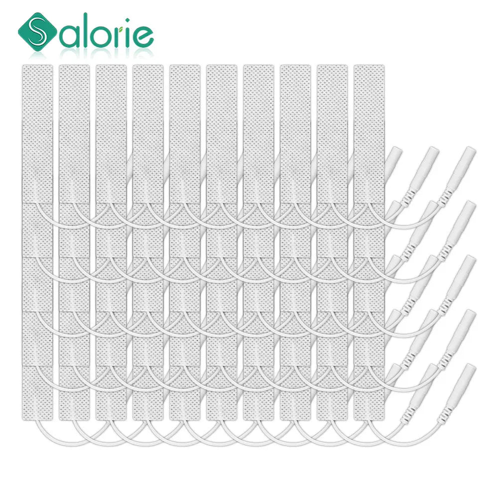 Tens Electrode Pads Reusable Electrodes Pads Replacement  EMS Muscle Stimulator Body Massager TENS Device  Accessories 7x1.5cm Beauty World Shop