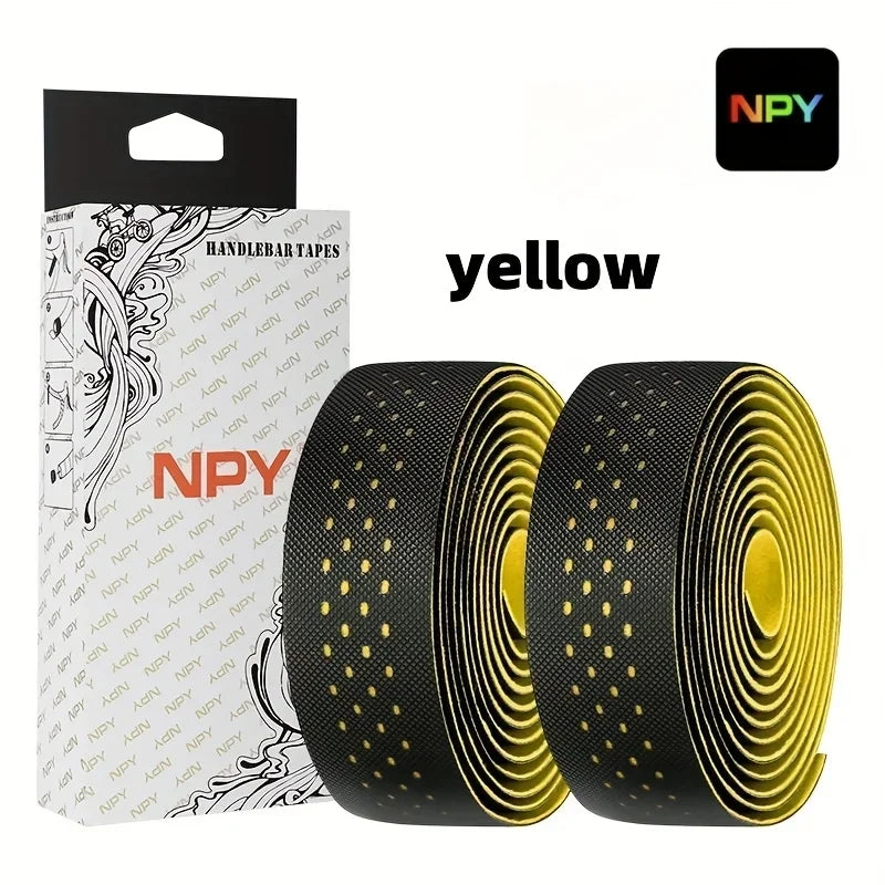 NPY2026 Road Bike Cycling Bar Colorful Tape Bicycle Handle Belt Cork EVA  Damping AntiVibration Tape Wrap With 2 Plug Fixed Gear Beauty World Shop