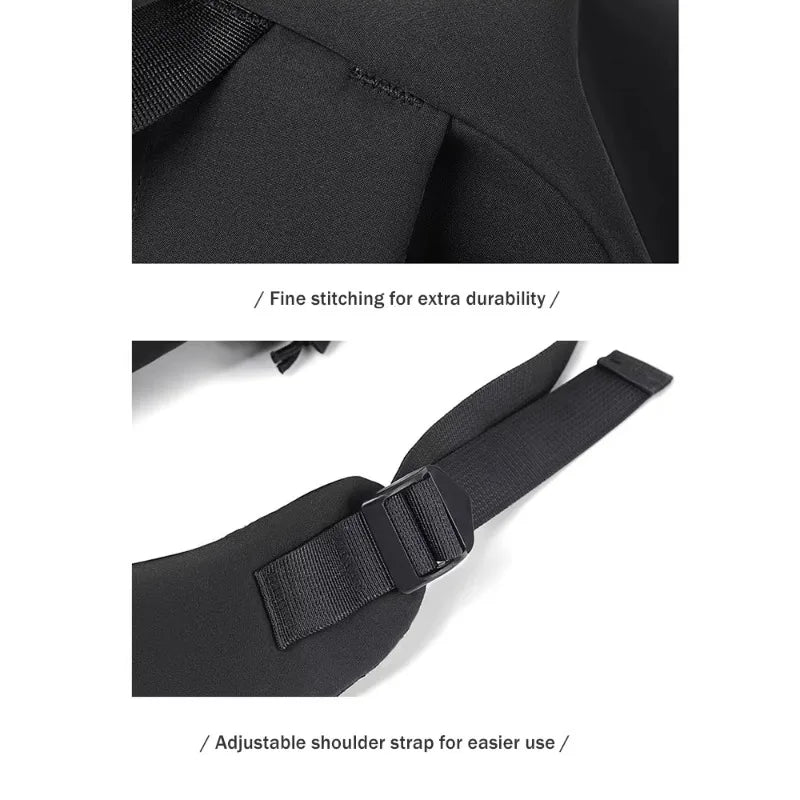 One 15 Inch Polyester Waterproof Solid Color Simple Men's Backpack Fashion Couple Student Computer Backpack Beauty World Shop