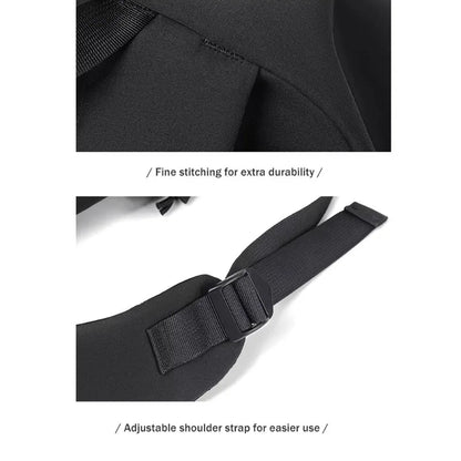 One 15 Inch Polyester Waterproof Solid Color Simple Men's Backpack Fashion Couple Student Computer Backpack Beauty World Shop