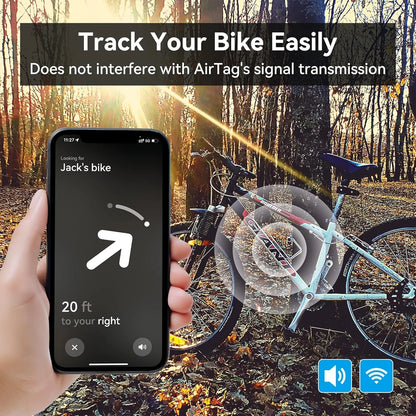 For Airtag Case Air Tag Bike Mount Bottle Cage Mount Bike Loss Prevention Stem Road GPS Holder Anti-Theft Case For Airtag