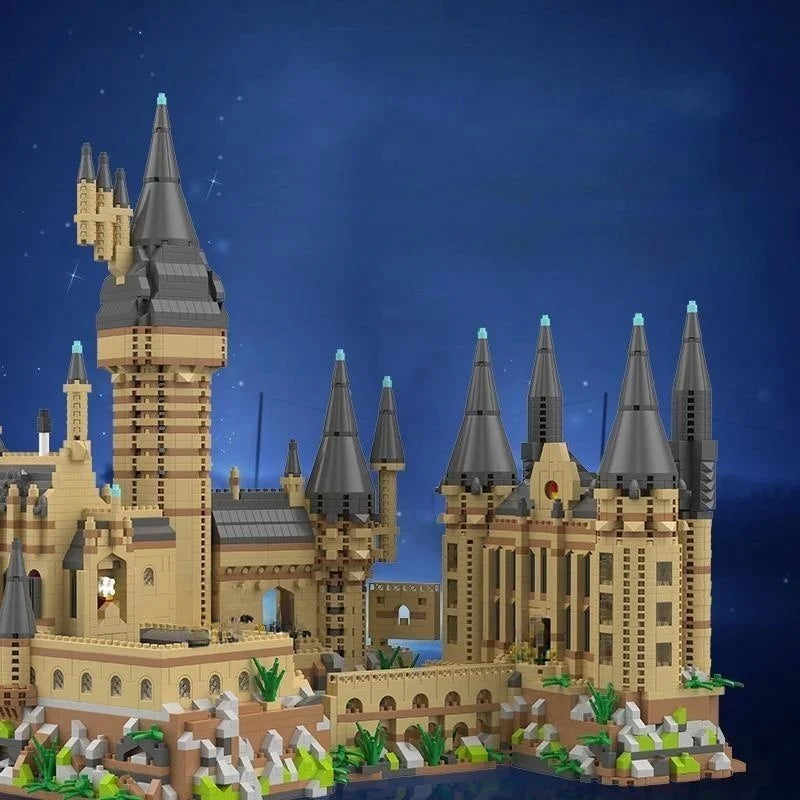 New Magic Hogwarts Castle Micro Building  Blocks Street View Architecture Creative MOC Model Kit  Kids Christmas Birthday Gifts Beauty World Shop