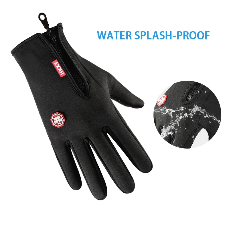 Winter Men's And Women's Warm Gloves, Waterproof And Skin Friendly Touch Screen, Suitable For Cycling And Skiing Beauty World Shop