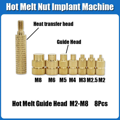 Heat Set Thread Brass Insert Nut and Bolt M2 M3 M4 Soldering Iron Tip Copper Insertion Nut Machine Screw Kit Inserts 3d Printer Beauty World Shop