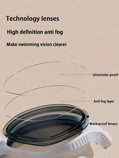 Seasprint Professional Adult Anti-fog UV protection Lens Men Women Swimming Goggles Waterproof Adjustable Silicone swim Glasses Beauty World Shop