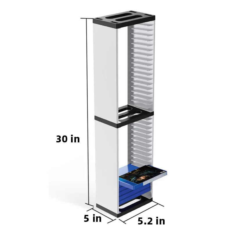 DATA FROG Host Disc Double-layer Storage Box Holder For PS5/PS4/Switch Disc Shelf for Xbox Series X Holder Accessories Beauty World Shop