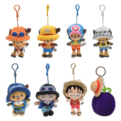 Monkey·D·Luffy Tony Tony Chopper Sabo Gum-Gum Toys Soft Stuffed Animals Cartoon Backpack Pendant Decoration Toy Birthday Gifts Beauty World Shop
