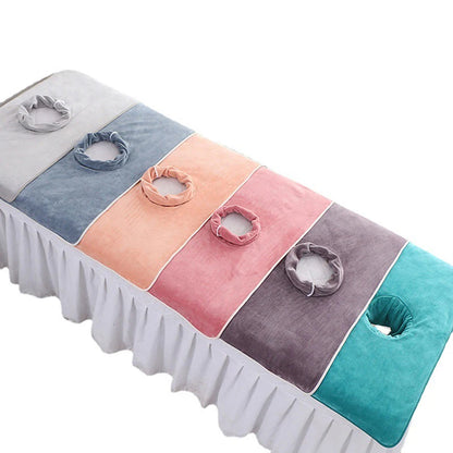 40*80cm Thickened Beauty SPA Massage Table Planking Face Towel With Hole Bed Bandana Beauty World Shop