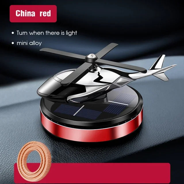 Helicopter Styling Solar Car air freshenerDecorative Aromatherapy Car interior accessories Propeller rotary perfume diffuser Beauty World Shop