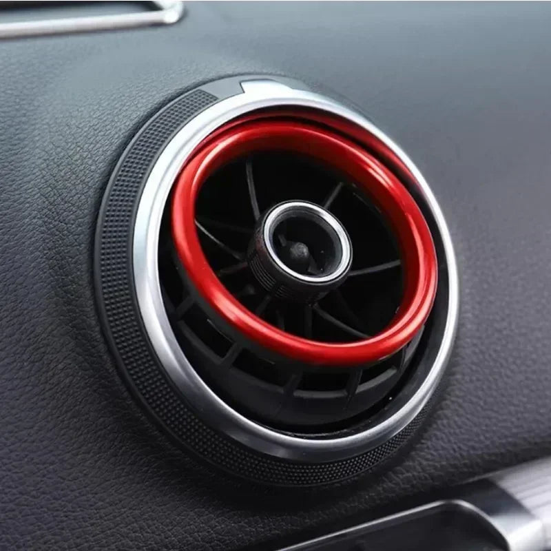 Car Air Center Console Outlet Trim Inner Ring Cover Styling For Audi A3 8V S3 2014-2019 Q2 2017 2018 2019 Interior Accessories Beauty World Shop