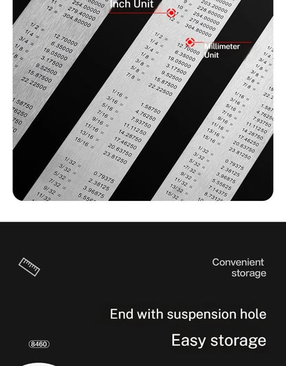 Deli Stainless Steel Ruler for Students And Woodworkers Straight Edge Measuring Tool for Drawing And Drafting 15/20/30/50cm Beauty World Shop