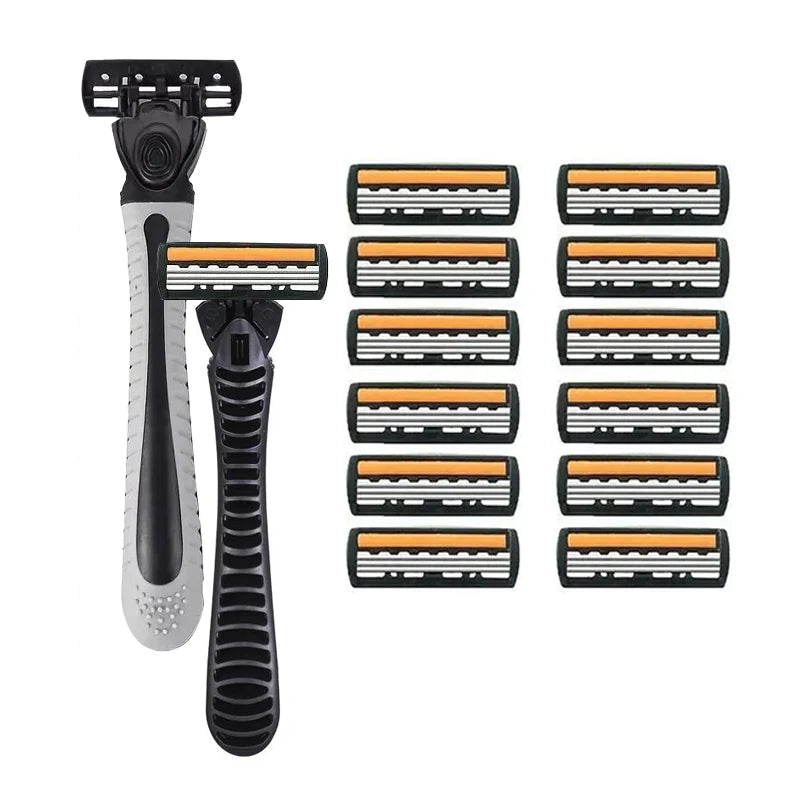 Shaver Brand New Design Men Razor Shaving two Layer Shaver Reusable Razor Imported Blade Multi Tool Head Change Beauty World Shop