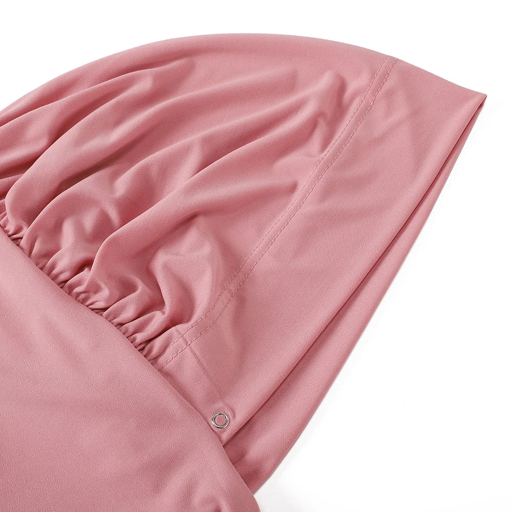 Instant Hijab with Button Ready to Wear Muslim Women Scarf Full Cover Head Wraps Islam Turban Caps Turbante Mujer Beauty World Shop