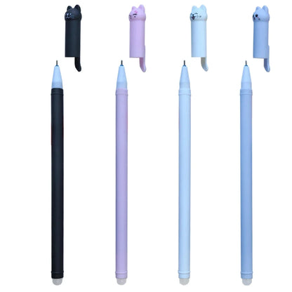 4/8/12pcs Creative Cat Erasable Gel Pens Set 0.5mm Washable Handle Magical Blue/Black Ink Erasable Refills Rod Writing Stationer Beauty World Shop