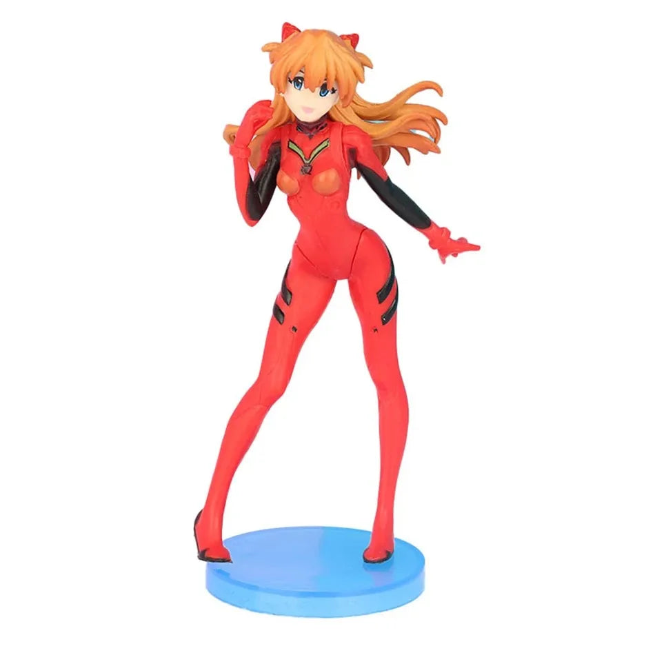 3Pcs/set  Neon Genesis EVANGELION Anime Figure Eva Ayanami Rei Asuka Langley Soryu Makinami PVC Action figure Toys Model Collec Beauty World Shop