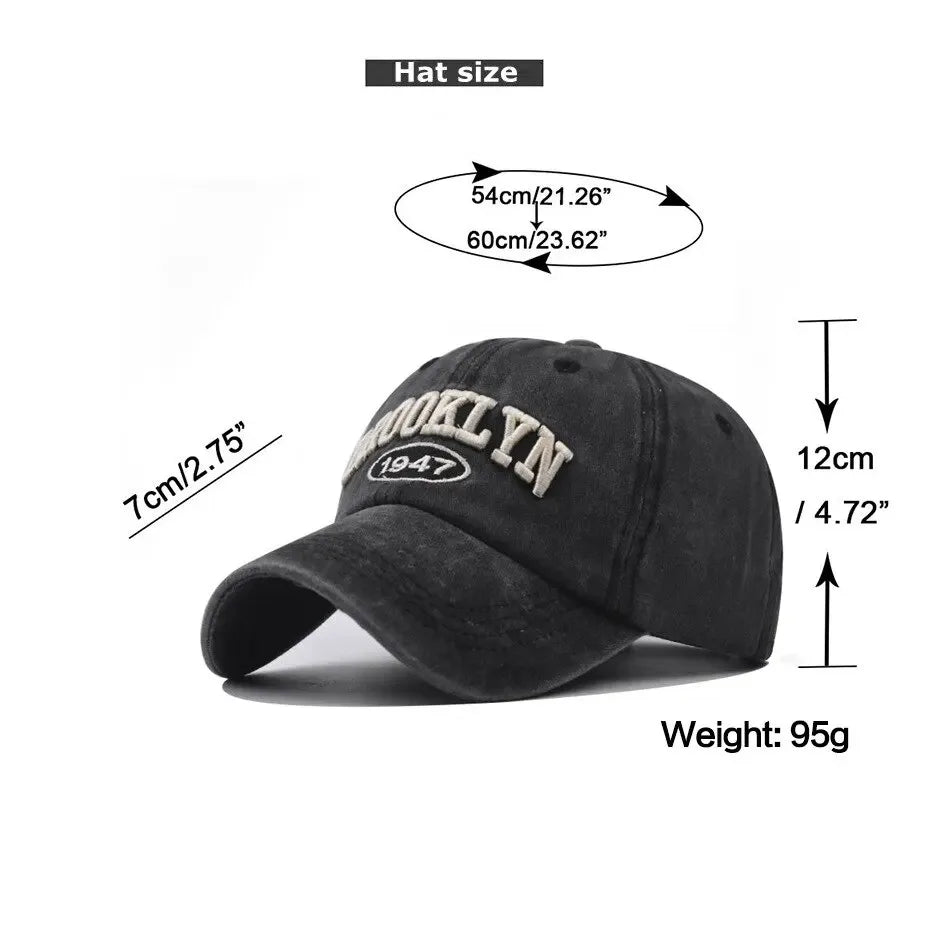 New Brooklyn Cotton Embroidered Baseball Hat Men'S And Women'S Hat Korean Version Hip-Hop Personality Cap Beauty World Shop