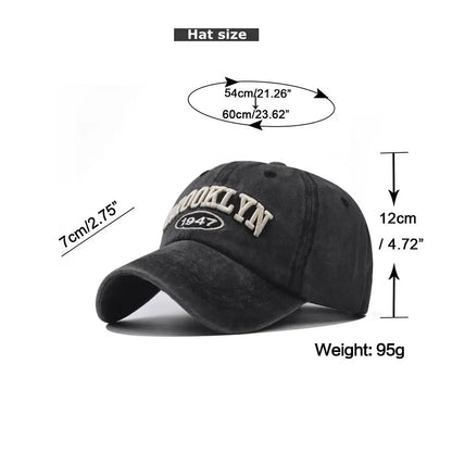 New Brooklyn Cotton Embroidered Baseball Hat Men'S And Women'S Hat Korean Version Hip-Hop Personality Cap Beauty World Shop