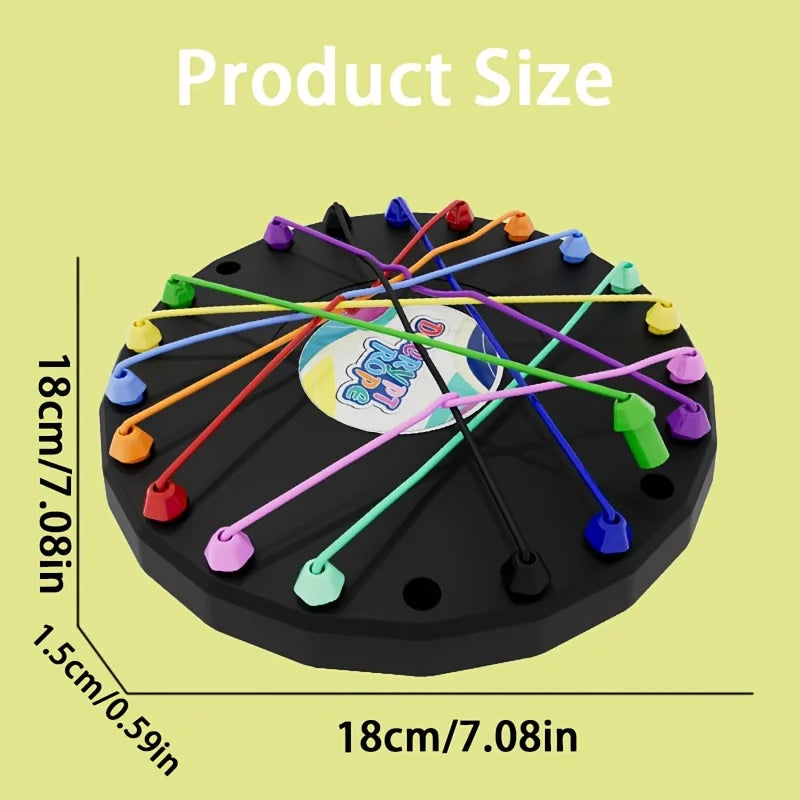 Rope Untying Challenge Educational Toys Kid Rope Knots Sensory Social Board Game Decryption Game Logic Thinking Training Toys Beauty World Shop