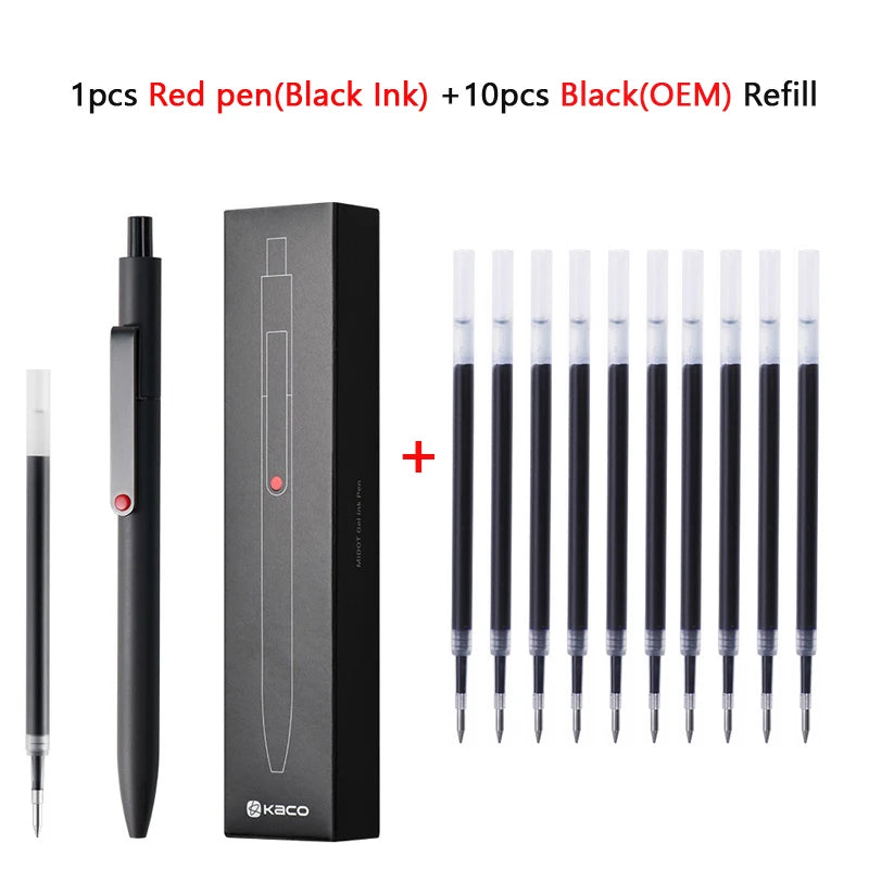 KACO 0.5mm MIDOT Gel Ink Pens, Quick-drying Press Smooth Writing Pen, High Volume for Taking Exams Grading Homework Doing Papers Beauty World Shop