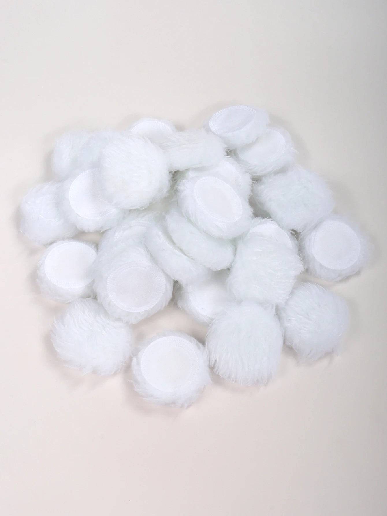 2-5-10-20Pcs Portable and Practical High-Grade White Round Powder Puff for Base and Fixing Makeup Beauty World Shop