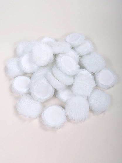 2-5-10-20Pcs Portable and Practical High-Grade White Round Powder Puff for Base and Fixing Makeup Beauty World Shop