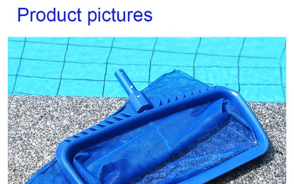 Swimming Pool Leaf Rake Large Capacity Deep Bag Thickened Frame Pool Skimmer NetWith Detachable Handle Beauty World Shop