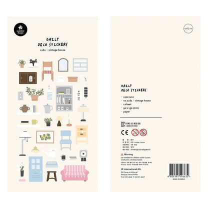Korean Import Original Suatelier Collection Kawaii Daily Stickers Scrapbooking Diy Journal Stationery Sticker Deco Art Supplies Beauty World Shop