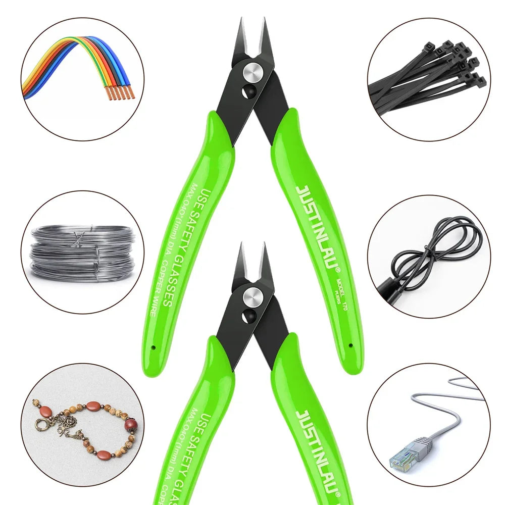 Universal Pliers Multi Functional Tools Electrical Wire Cable Cutters Cutting Side Snips Flush Stainless Steel Nipper Hand Tools Beauty Fashion