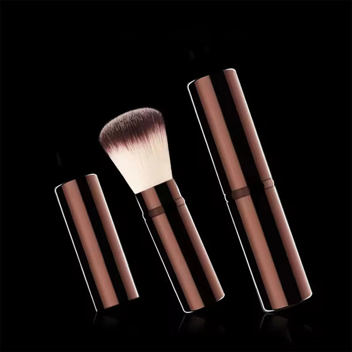 1pc Professional Foundation Brush Set, Beveled Tubular Makeup Brush, Makeup Tools With Soft Fiber For Easy Carrying, Brush For T Beauty World Shop