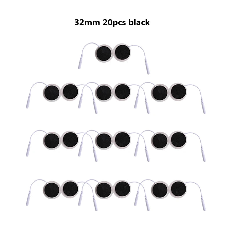32mm EMS Electrode Pads Slim Self Adhesive Gel Electrode Sticker For Tens Acupuncture Digital Therapy Machine Beauty World Shop