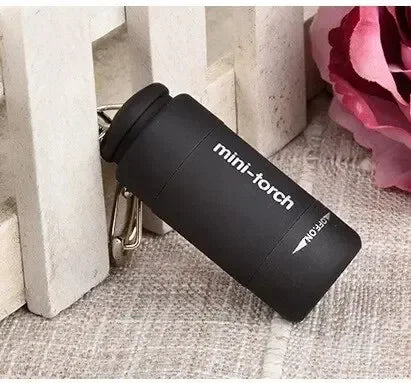 Led micro pocket flashlight portable USB rechargeable keychain flashlight waterproof home Outdoor Hiking Camping flashlight Beauty World Shop
