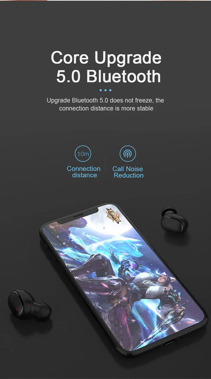 Original A6S TWS Headset Wireless Earphones Bluetooth Headphones Sport Stereo Fone Bluetooth Earbuds for Xiaomi Huawei iPhone Beauty Fashion