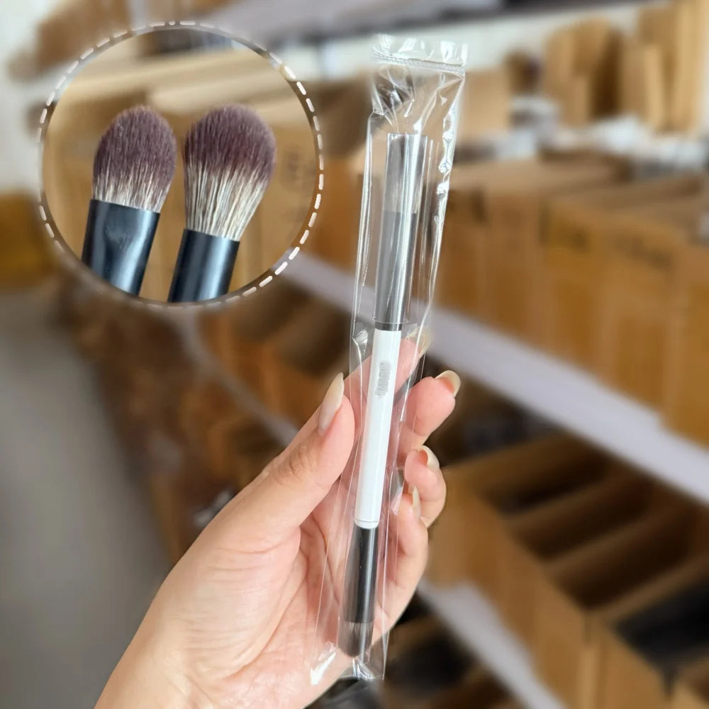 F4 Dual-Ended Foundation Face Brush Double-ended Powder Blush Contour and Eyeshadow Concealer Makeup Brushes Beauty World Shop