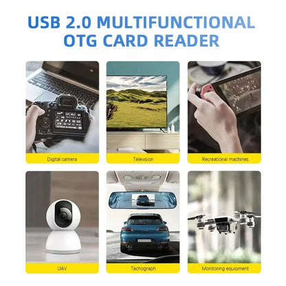 5 In 1 Multifunction USB 3.0 Type C USB Micro USB SD TF Memory Card Reader for Android IPhone Computer Dock OTG Type C Adapter Beauty World Shop
