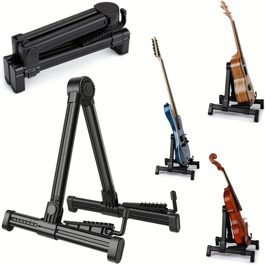 Miwayer Guitar Stand Folding A Frame Floor Universal ABS for Acoustic Classical Electric Bass Guitars Banjo Ukulele Portable Beauty World Shop