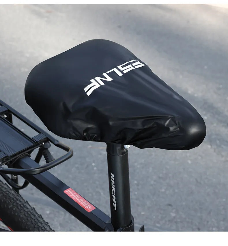 Waterproof Bicycle Saddle Cover High Elastic Road Bicycle Seat Cover Foldable Portable MTB PVC Saddle Cover Bike Accessories Beauty World Shop