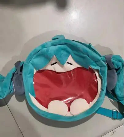 Hatsune Miku Shoulder Bag Backpack Cute Anime Girl Plush Cartoon Kawaii Knapsack Student Bag Packet For Kids Gifts Toys Beauty World Shop
