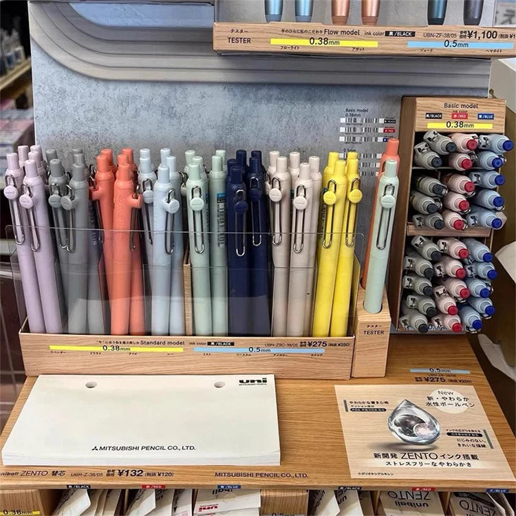 uniball ZENTO Standard 0.38/0.5mm Gel Pens,Water-Based Smooth Writing Roller Ball Pens Fit for a variety of occasions Stationery Beauty World Shop