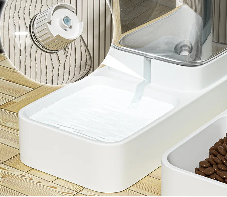 Large Capacity Automatic Gravity Pet Feeder and Water Dispenser Dual Bowl Leak Proof for Cats Dogs Home Travel Feeding Station Beauty World Shop
