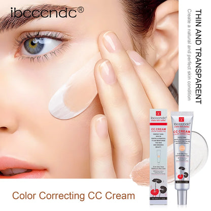 45ml Color Correcting CC Cream Facial Centella Asiatica Repair BB Cream Natural Concealer Whitening Liquid Foundation Cosmetics Beauty World Shop