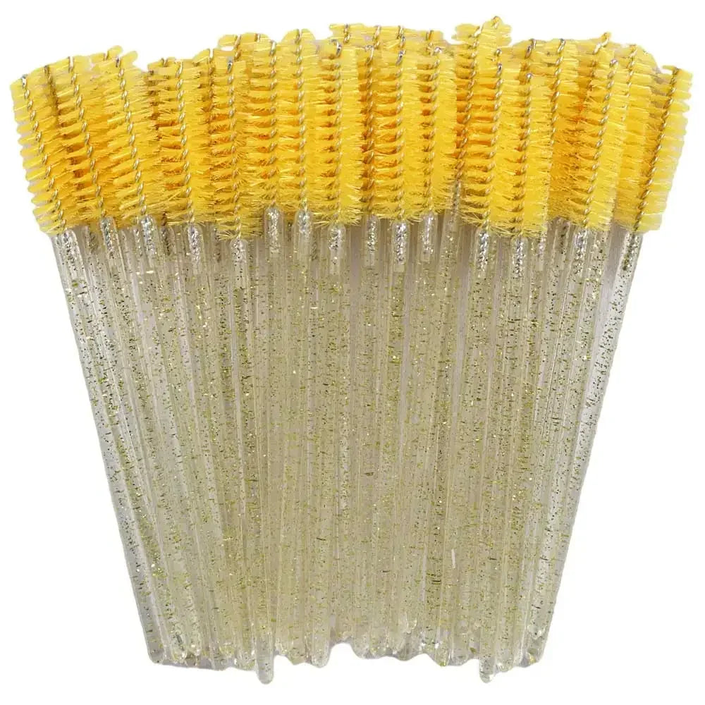 Disposable Crystal Eyelashes Brush Comb 50Pcs Eye Lashes Extension Mascara Wands Makeup Professional Makeup Beauty Tool Beauty World Shop