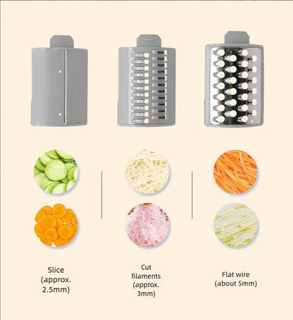 Multi-function Vegetable Cutter Household Kitchen Electric Vegetable Cutter Vegetable Slicer Shredder Automatic Beauty World Shop