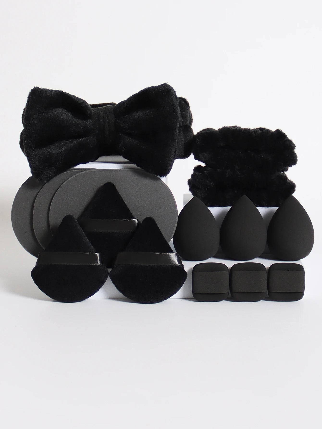 15 件套 Cosmetic Puff Makeup Sponge Blender Beauty Egg Foundation Sponges Puff Wash Face Headband Wristband Make up Accessories Beauty World Shop