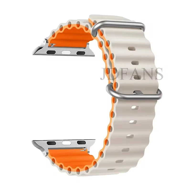 Strap For Apple watch ultra band 49mm 44mm 45mm 41mm 40mm 38mm 44 45 mm 1:1 Original Ocean belt iWatch series 9 10 8 7 se bands Beauty World Shop